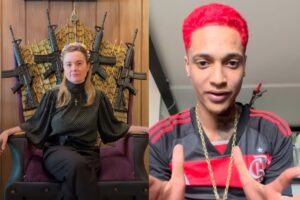 Rapper Oruam critica foto armada de deputada e recebe resposta