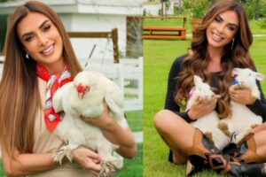 Nicole Bahls revela que vive da produção do sítio e guarda todo o dinheiro de publicidade