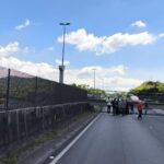 Passarela cai na BR-116 e deixa um morto em Magé