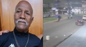 Idoso morre após moto empinada atingir casal