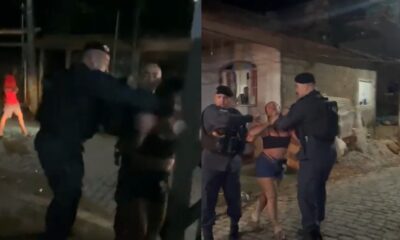 Policial militar agride mulher durante abordagem em Cachoeiras de Macacu.