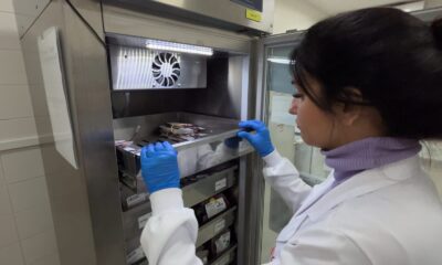 Pessoa realizando doação de sangue em campanha para o Hospital Estadual Alberto Torres em São Gonçalo.