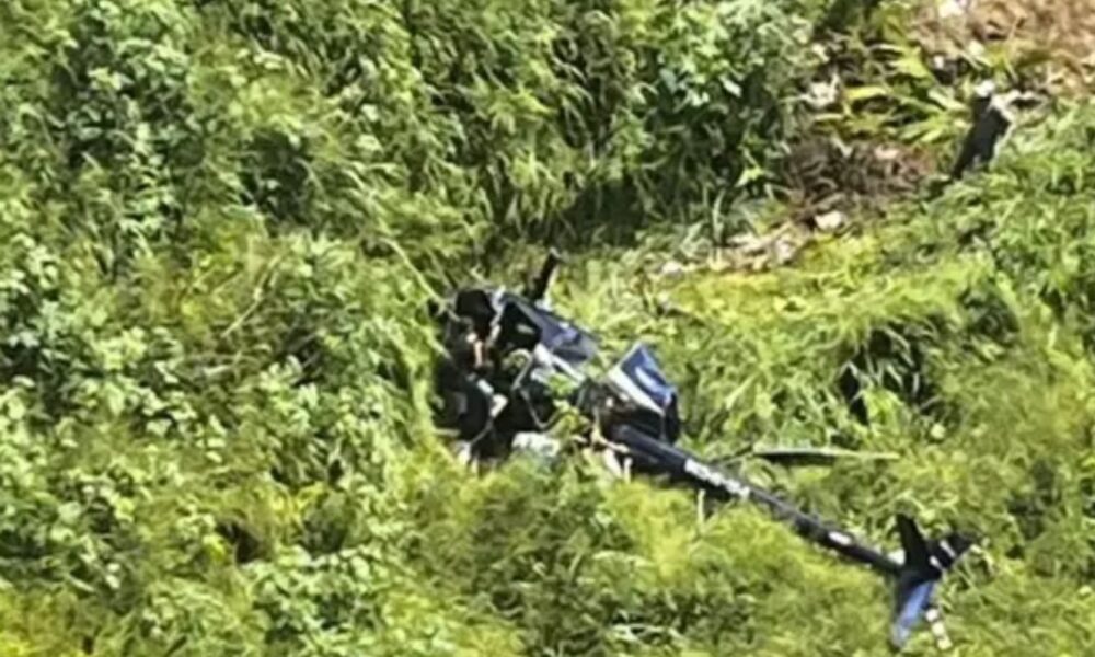 queda de helicóptero na Paraíba em Campina Grande após falha no motor