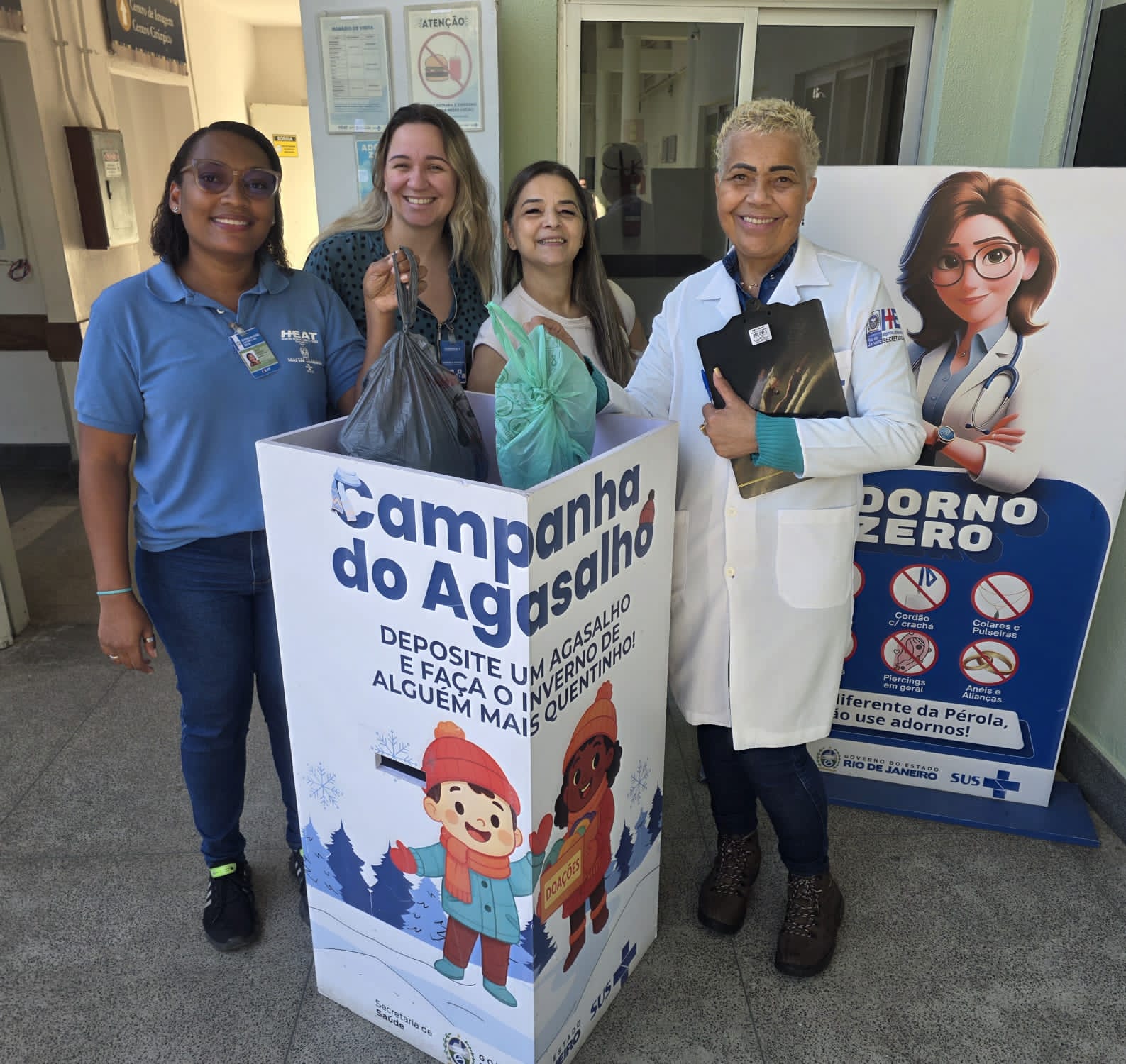 Campanha do Agasalho mobiliza unidades estaduais de saúde para ajudar pessoas em situação de vulnerabilidade