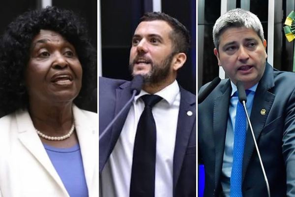 Benedita da Silva e Carlos Jordy e Carlos Portinho, candidatos ao Senado