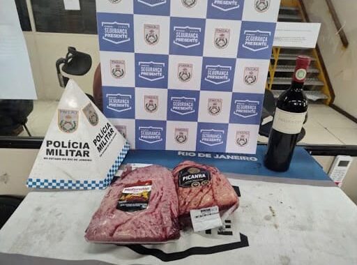 Homem é preso após tentar furtar picanha e vinho em supermercado no Recreio